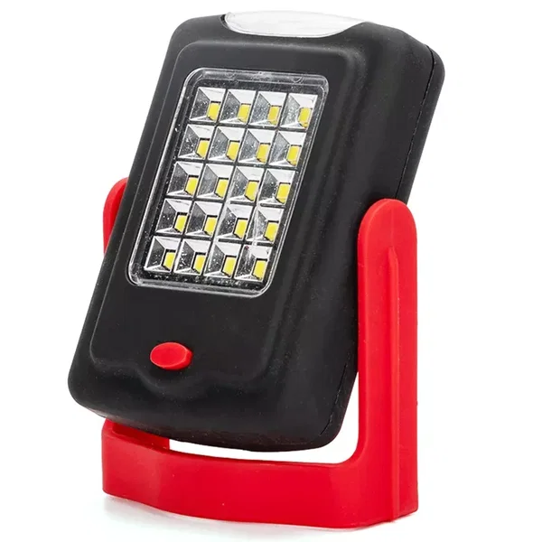 Lampa robocza 120 lm o mocy 2W z magnesem i haczykiem na 3 baterie AA