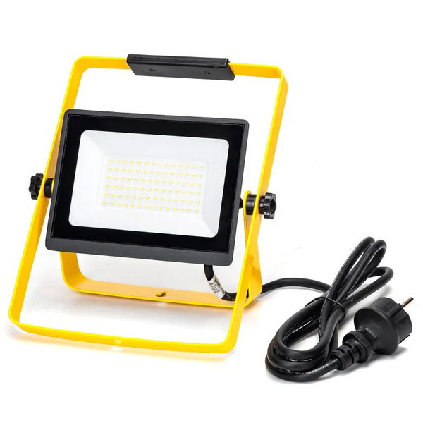 Przenośna lampa 50W 6500K robocza halogen led z podstawką kabel 1,8m