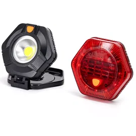 Lampka robocza i ostrzegawcza komplet 2 lampek magnesem na baterie AAA
