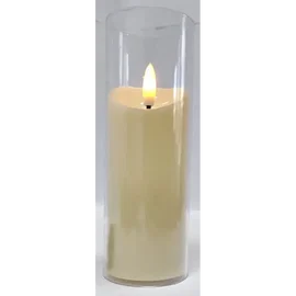 Świeca wkład do lampionu LED 5x15cm w osłonie z efektem płomienia 2xAA