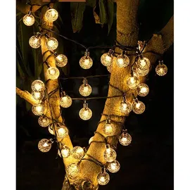 Girlanda ogrodowa solarna małe ciepłe kulki na balkon drzewo płotek