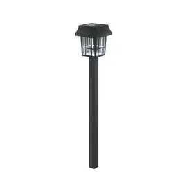 Lampa ogrodowa solarna wbijana latarenka LED kolumna biała zimna