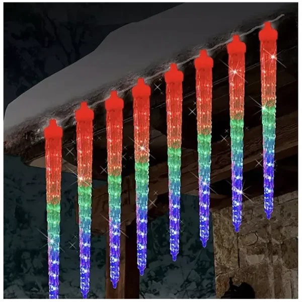 Sople lodu 8*44cm/288led lampki choinkowe typu meteory padający śnieg Multikolor