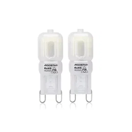 2x Żarówka diodowa SMD LED G9 2W mleczna biała zimna 230V Zimna (ok 6000k)