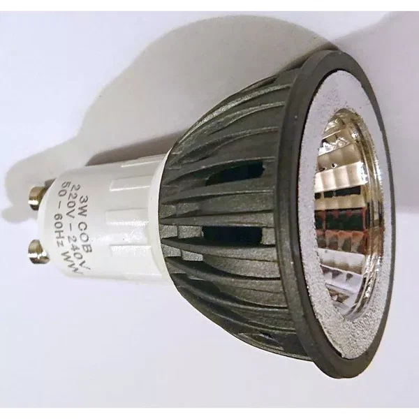 Żarówka diodowa reflektor COB GU10 3W 180lm ciepła (ok 3000k)