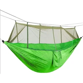 Hamak kokon 250x140cm ogrodowy dwuosobowy turystyczny z moskitierą