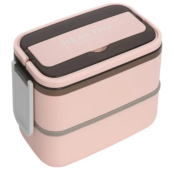 Śniadaniówka z przegródkami lunchbox 1400ml piętrowy pojemnik xxl
