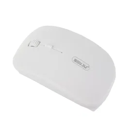Mysz myszka optyczna bezprzewodowa slim 2,4 ghz biała na 2 baterie AAA