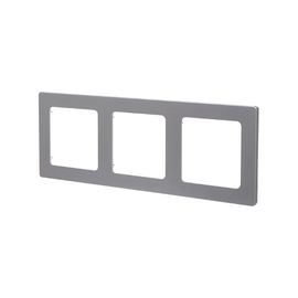 Ramka z tworzywa sztucznego łącznika/gniazda potrójnego srebrna