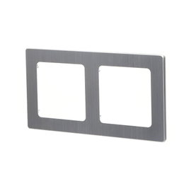 Ramka z aluminium łącznika/gniazda podwójnego srebrna