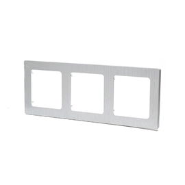 Ramka z aluminium łącznika/gniazda potrójnego srebrna