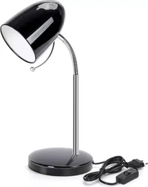 Lampa biurkowa elastyczna H280mm bez źródła światła Czarna E27/320V
