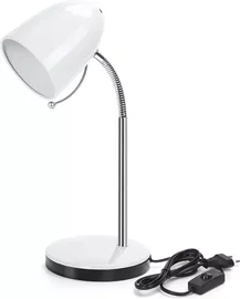 Lampa biurkowa elastyczna H280mm bez źródła światła Biała E27/320V