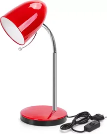 Lampa biurkowa elastyczna H280mm bez źródła światła Czerwona E27/320V