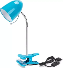 Lampa biurkowa z klipsem elastyczna bez źródła światła Niebieska E27
