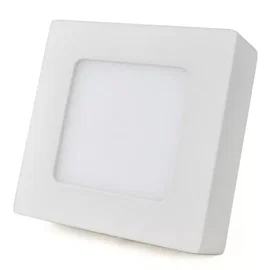 Panel, lampa sufitowa plafon led kwadratowy natynkowy LED 6W/230V ciepła