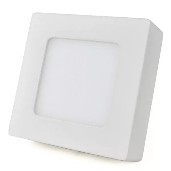 Panel, lampa sufitowa plafon led kwadratowy natynkowy LED 6W/230V ciepła