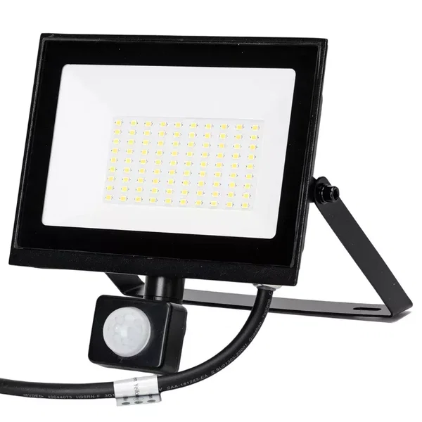Naświetlacz 50W 4500lm halogen LED z czujnikiem PIR 4K neutralny IP65