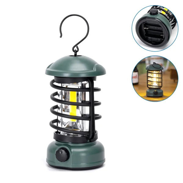 Latarka lampa kempingowa 250lm z ciepłym światłem na 3 baterie AA