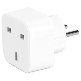 Adapter podróżny z wtyczką europejską i angielskim gniazdkiem