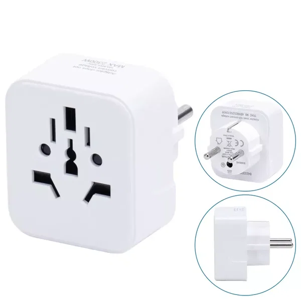 Adapter podróżny przejście wtyk PL gniazdo USA UK GB CHINY AC 230V