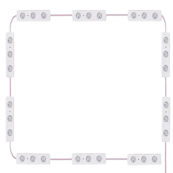 Lampki do lustra toaletki led zestaw 10 sztuk usb 3 barwy światła