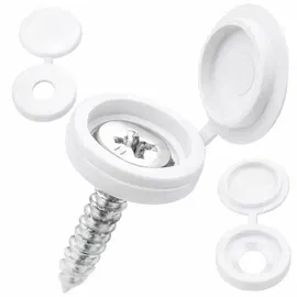 Osłony na śruby białe 100 szt zaślepki maskujące do wkrętów meblowych