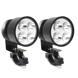 2x Halogen motocyklowy L4F 4xLED CREE 20W+włącznik czarny