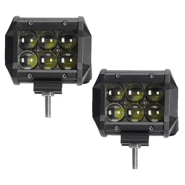 2*Halogen samochodowy motocyklowy doświetlacz 6led 18w 1800lm IP68