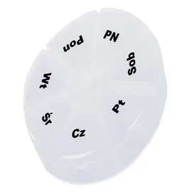 Pojemnik na leki 7 dni kasetka pudełko tygodniowy organizer leków