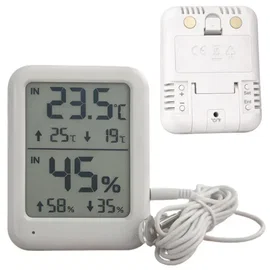 Stacja pogodowa pogody lcd termometr sonda higrometr magnes pokojowy