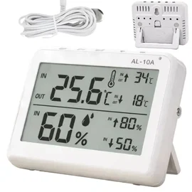 Stacja pogodowa pogody lcd pokojowy termometr sonda higrometr magnes