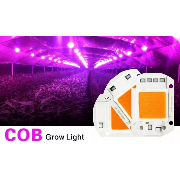 Dioda moduł COB 50w grow zasilanie 230V + pasta termo-przewodząca