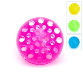 Piłka plaster miodu kula LED 5.5cm zabawka dla psa do aportowania