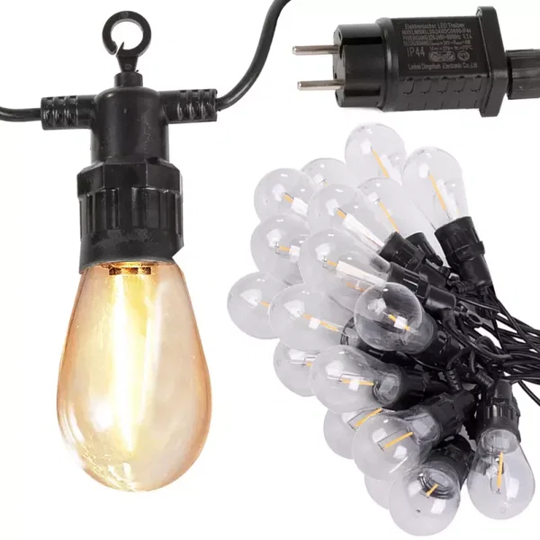 Girlanda ogrodowa łańcuch świetlny lampki 20 led