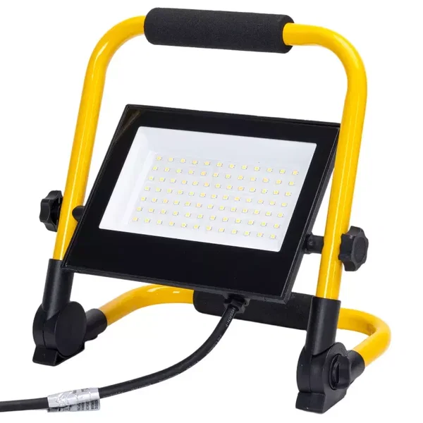 Lampa robocza 50W halogen led 5000lm z podstawką 6500K kabel 1,8m