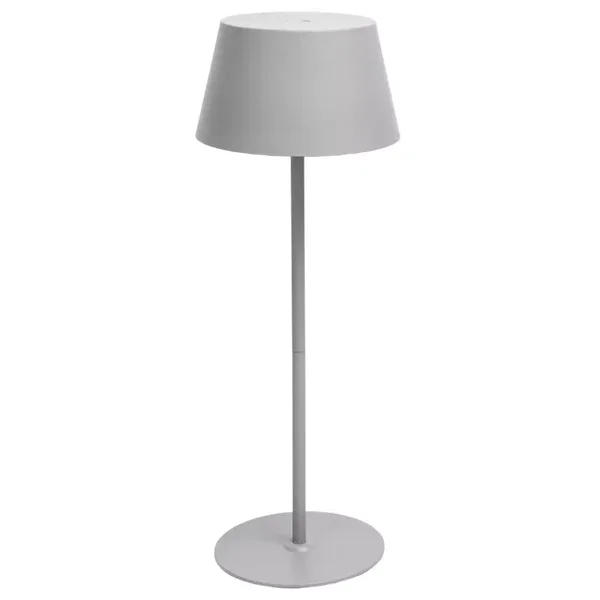 Lampa biurkowa szara 5W CCT z panelem dotykowym regulowany klosik