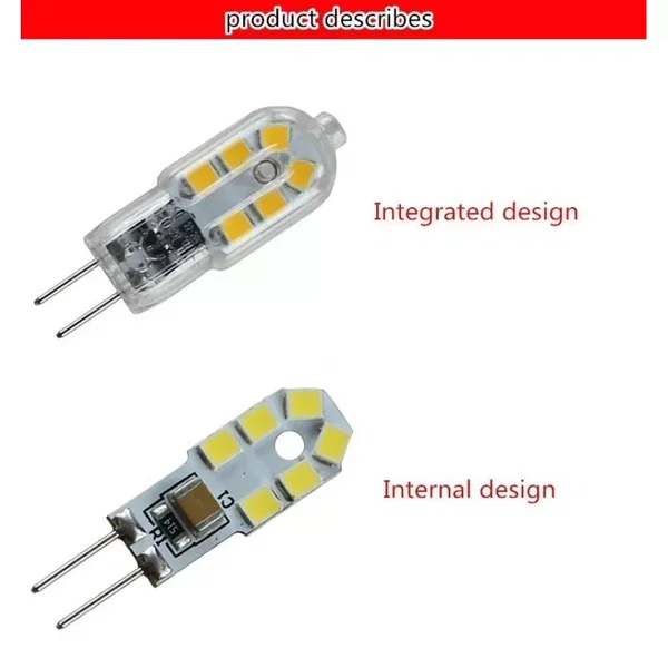 Żarówka LED GU-4 12smd 12V 5 WAT CIEPŁA DC
