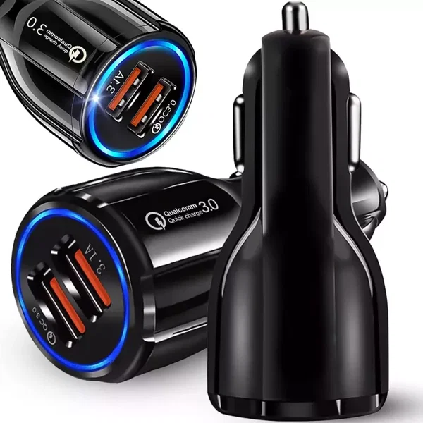 Ładowarka samochodowa do gniazd zapalniczki 2xusb QuickCharge 3.0 szybka