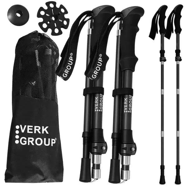 Kijki do chodzenia nordic walking trekkingowe zestaw z pokrowcem
