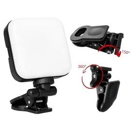 Lampa led rgb mini do foto wideo 150° gwint 1/4' klips 3000k - 6500k 5,5w