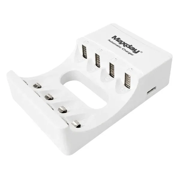 Ładowarka do akumulatorków AA AAA usb-c led 4 sloty szybkie ładowanie