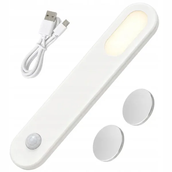 Lampka led z czujnikiem ruchu usb magnetyczna do szafy na schody 1.5w