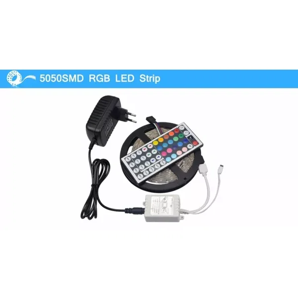 Zestaw taśma 5m/150 LED RGB 5050 - duży pilot