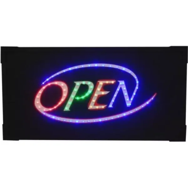 Tablica diodowa z napisem open