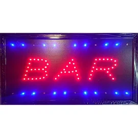 Animowana tablica LED z napisem BAR 50x25cm do pubu baru
