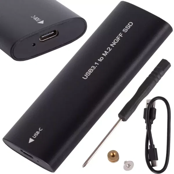 Obudowa adapter dysku kieszeń m.2 sata ngff USB 3.1 USB typ-c 2230-2280mm