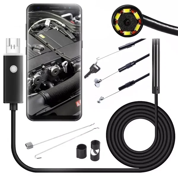 Endoskop kamera inspekcyjna android pc USB 10m LED