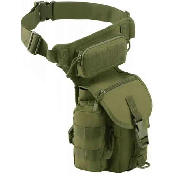 Torba saszetka biodrowa na nogę wojskowa taktyczna pojemna militarna