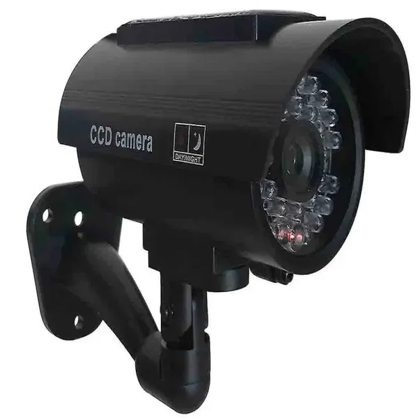 Kamera atrapa ir led monitoring solarna zewnętrzna ścienna z diodą